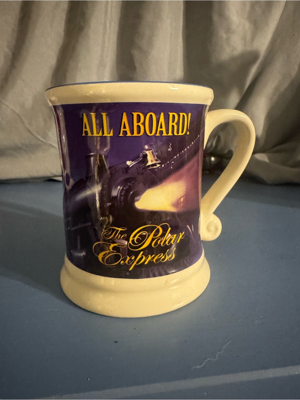 Warner Bros. 'All Aboard' Polar Express Mug - Purple & Cream
